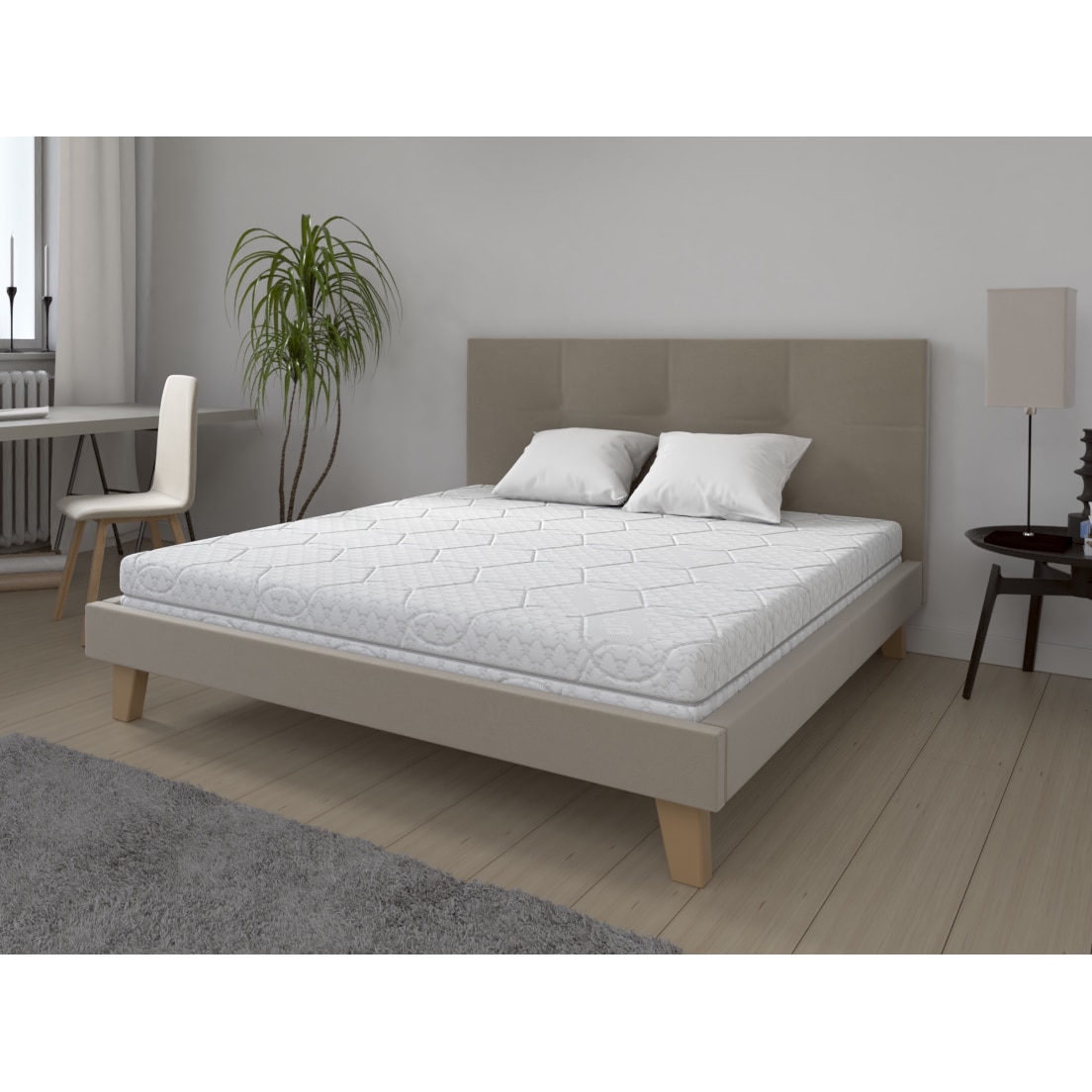Saltea ortopedica SLEEPLINE Eco Fresh, spuma poliuretanica, hipoalergenic