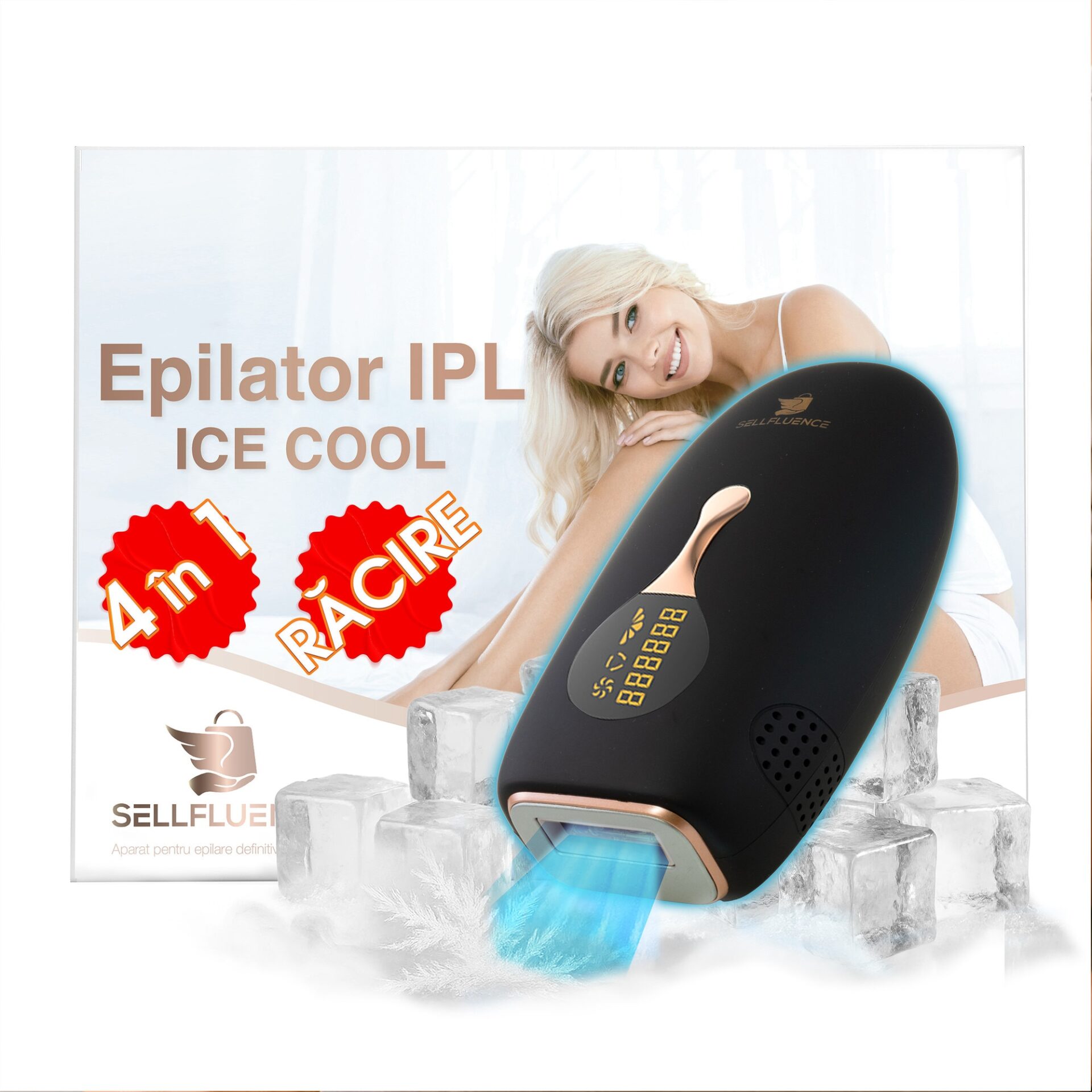 Epilator ipl sellfluence ice-cool 4 in 1 Epilator ipl sellfluence ice-cool 4 in 1