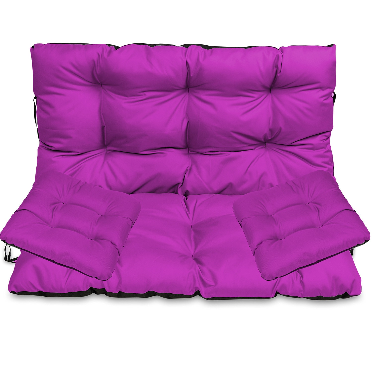 Set perne banca gradina, terasa, mobilier, fucsia Set perne banca gradina, terasa, mobilier, fucsia