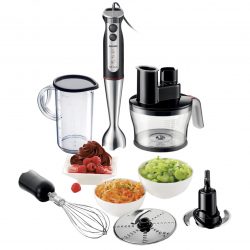 Mixer vertical Philips HR1377, 700 W, 5 Viteze, Negru/Metalic