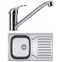 Pachet chiuveta PXL 614 + baterie BASIC CROM Franke