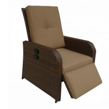 Cum alegi cel mai bun fotoliu de gradina 3 Fotoliu recliner dylan, 77x91. 5x105 cm , maro/crem