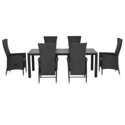 Set 6 scaune spatar reglabil si masa mare ENCORE